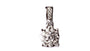 9 CT White Gold Pendant And Earring Set.