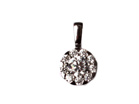 9 CT White Gold Pendant.