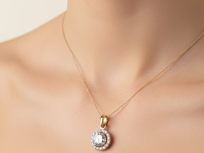 9 CT Yellow Gold Pendant.