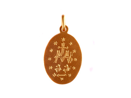 9 Ct Yellow Gold Small Miraculous Medal
