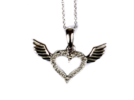 A White Cubic Zirconia Pendant