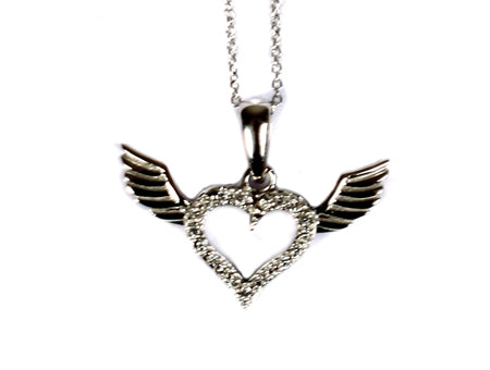 A White Cubic Zirconia Pendant