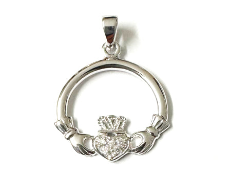 Claddagh Silver Pendant