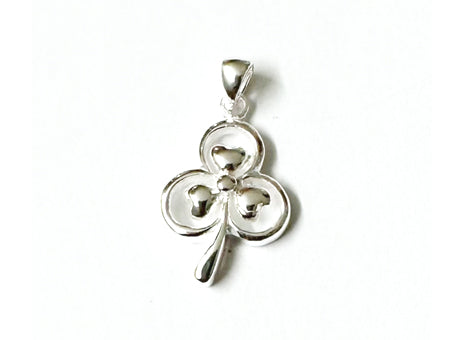 Celtic Silver Shamrock Pendant
