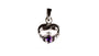 Claddagh February BirthStone Silver Pendant