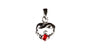 Claddagh January BirthStone Silver Pendant