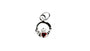 Claddagh January Birthstone Garnet Cz Stone set Silver Rodium Plated Pendant