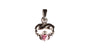 Claddagh  October BirthStone Silver Pendant