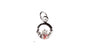 Claddagh October  BirthStone Pendant Rodium