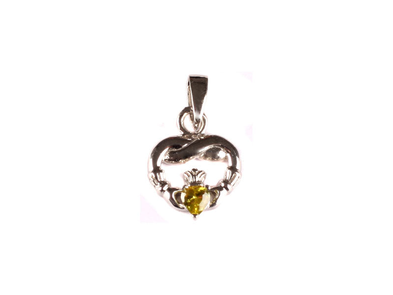 Claddagh August BirthStone Pendant