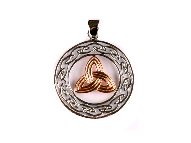 Rose On Silver Pendant
