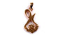Claddagh Rose Plated Silver Pendant