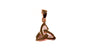 Trinity Knot  Rose Plated Silver Pendant