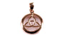 Trinity Knot  Rose Plated Silver Pendant