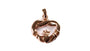 Claddagh Rose Plated Silver Pendant