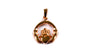 Claddagh Rose Plated Silver Pendant