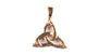 Trinity Knot  Rose Plated Silver Pendant