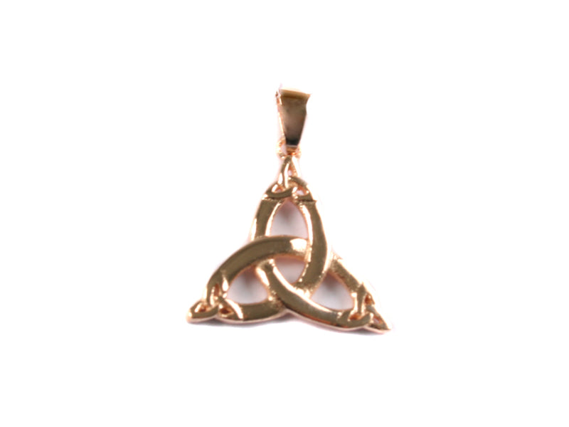 Trinity Knot  Rose Plated Silver Pendant