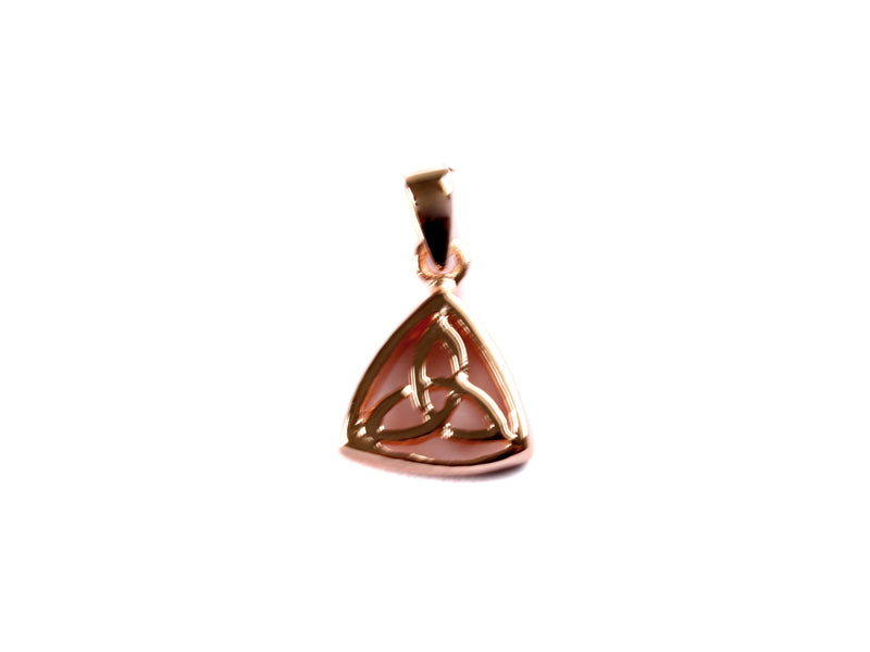 Trinity Knot  Rose Plated Silver Pendant
