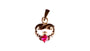 Claddagh July BirthStone Silver Pendant