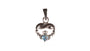 Claddagh Decmber BirthStone Silver Pendant