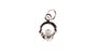 Claddagh White April BirthStone Pendant Rodium