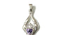 Claddagh Silver Pendant (Amethyst)