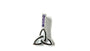 Amethyst Cz stone set Silver Trinity Knot Pendant