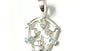 Claddagh Silver Pendant (Aquamarine)