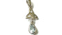 Trinity Knot March Birthstone Aquamarine Cz Pendant.