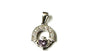 Claddagh Silver Pendant (Light Amethyst)