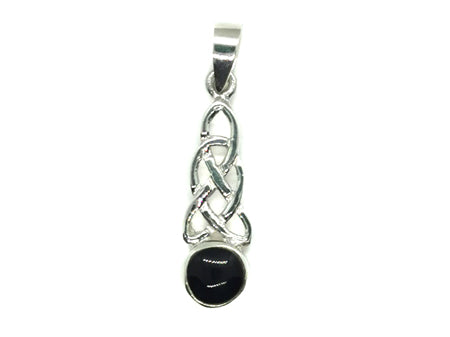 Celtic Pendant with Coloured Stone