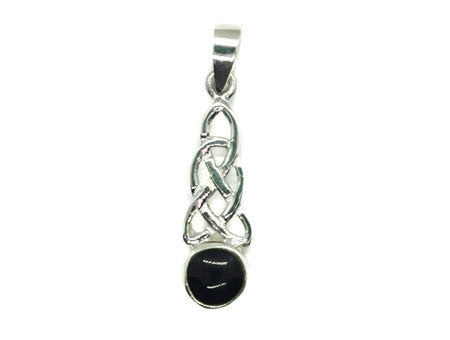 Celtic Pendant with Coloured Stone