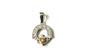 Claddagh Silver Pendant (Champagne)