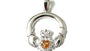 Claddagh Silver Pendant (Champagne)