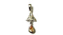 Trinity Knot November Birthstone Champagne Cz Pendant.