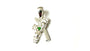 Claddagh Silver Pendant (Emerald)