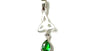 Trinity Knot May Birthstone Emerald Cz Pendant.