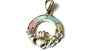 Claddagh Silver Multi MOP Pendant