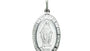 Large Silver Matt Finish Miraculous Medal