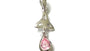 Trinity Knot October Birthstone Pink Cz Pendant.
