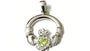 Claddagh Silver Pendant (Peridot)