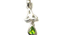 Trinity Knot August Birthstone Peridot Cz Pendant.