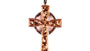 Rose Gold Plated On Silver Cross Pendant