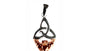 Rose Gold Plated On Silver Claddagh Trinity Knot Pendant