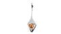 Rose Gold Plated On Silver Pendant