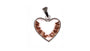 Rose Gold Plated On Silver Pendant
