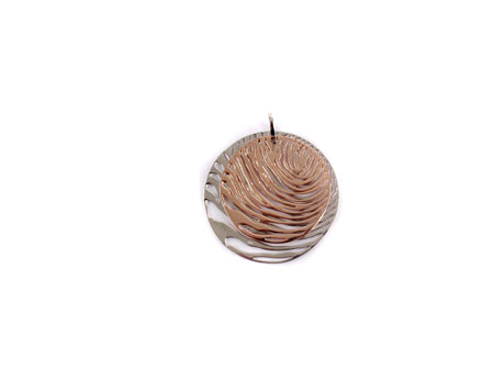 Irish Sinead Collection Silver With Rose Gold Plated Celtic Pendant.