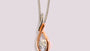 A Silver with Rose Gold Plate Pendant