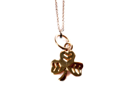 Rose Gold Plated Shamrock Pendant Chained